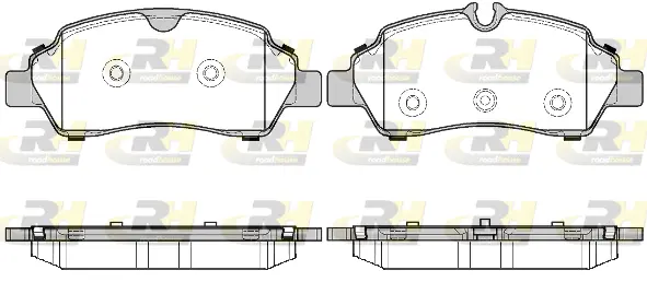 21605.00 ROADHOUSE Комплект тормозных колодок, дисковый тормоз (фото 1)