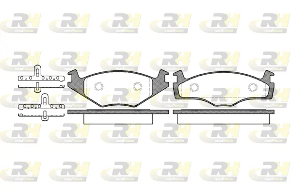 2171.05 ROADHOUSE Комплект тормозных колодок, дисковый тормоз (фото 1)