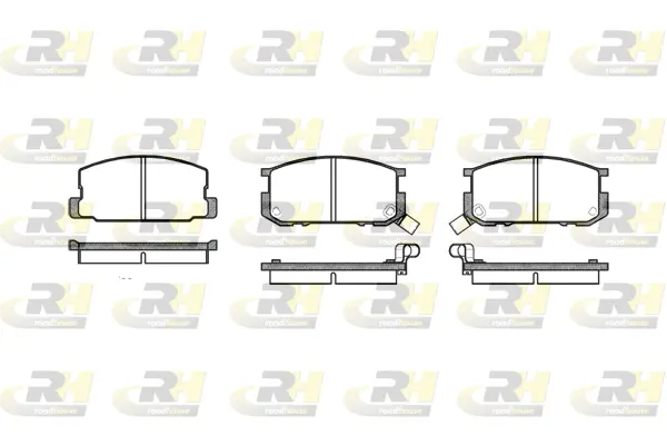 2180.02 ROADHOUSE Комплект тормозных колодок, дисковый тормоз (фото 1)