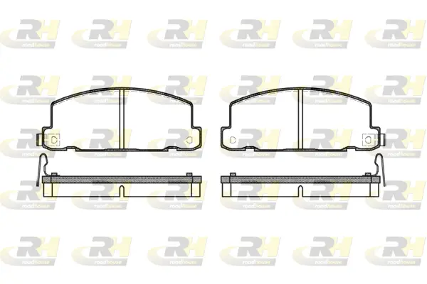 2181.04 ROADHOUSE Комплект тормозных колодок, дисковый тормоз (фото 1)