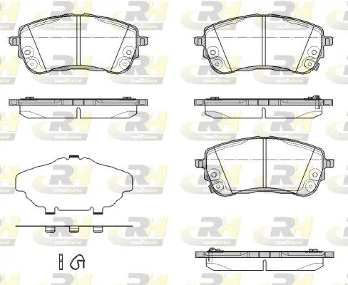 21858.12 ROADHOUSE Комплект тормозных колодок, дисковый тормоз (фото 1)