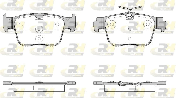 21945.00 ROADHOUSE Комплект тормозных колодок, дисковый тормоз (фото 1)