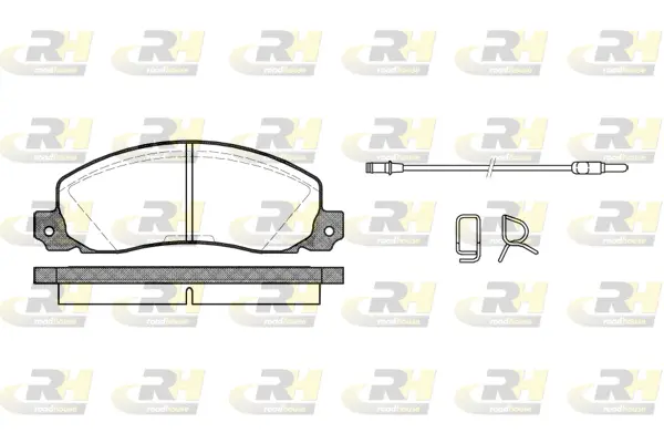 2202.02 ROADHOUSE Комплект тормозных колодок, дисковый тормоз (фото 1)