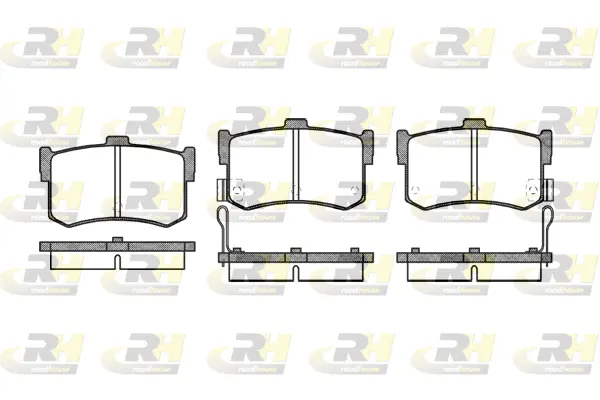 2242.02 ROADHOUSE Комплект тормозных колодок, дисковый тормоз (фото 1)