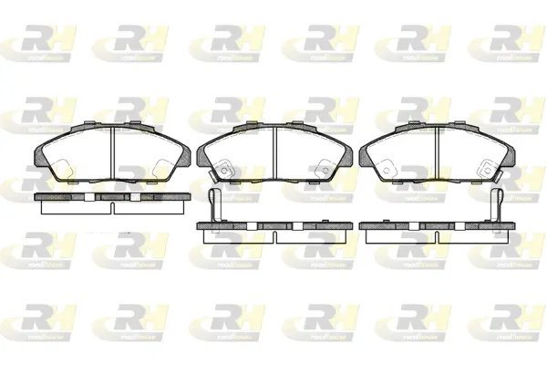 2341.02 ROADHOUSE Комплект тормозных колодок, дисковый тормоз (фото 1)