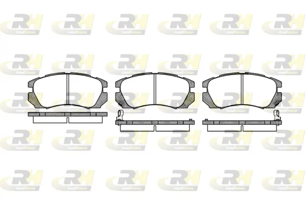 2403.02 ROADHOUSE Комплект тормозных колодок, дисковый тормоз (фото 1)