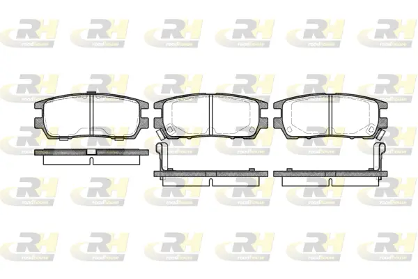 2405.02 ROADHOUSE Комплект тормозных колодок, дисковый тормоз (фото 1)