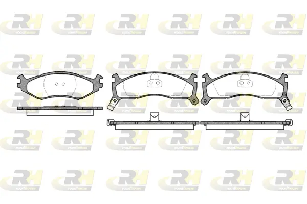 2484.02 ROADHOUSE Комплект тормозных колодок, дисковый тормоз (фото 1)