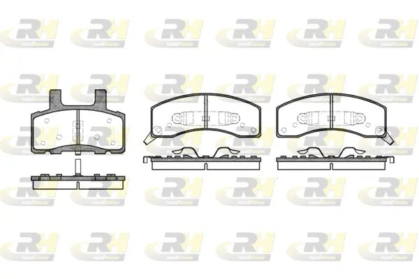 2530.02 ROADHOUSE Комплект тормозных колодок, дисковый тормоз (фото 1)