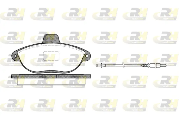 2602.02 ROADHOUSE Комплект тормозных колодок, дисковый тормоз (фото 1)