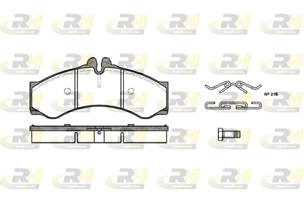 2614.00 ROADHOUSE Комплект тормозных колодок, дисковый тормоз (фото 1)