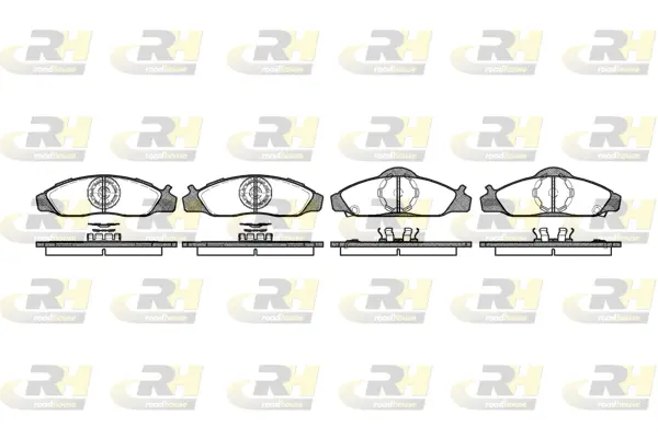 2624.12 ROADHOUSE Комплект тормозных колодок, дисковый тормоз (фото 1)