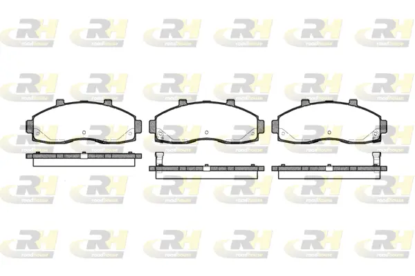 2662.02 ROADHOUSE Комплект тормозных колодок, дисковый тормоз (фото 1)