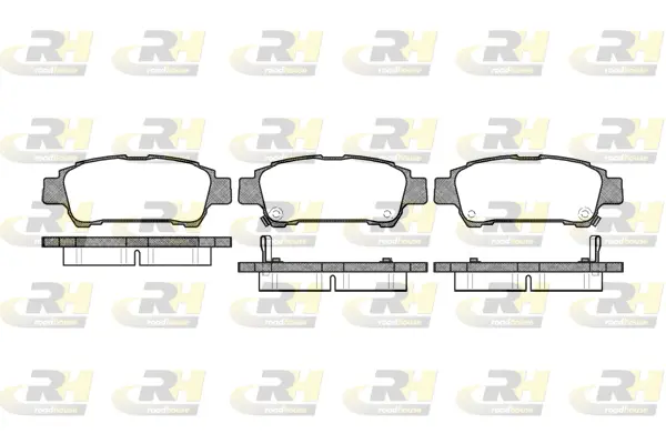 2820.02 ROADHOUSE Комплект тормозных колодок, дисковый тормоз (фото 1)