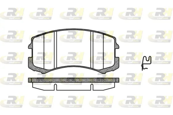2965.01 ROADHOUSE Комплект тормозных колодок, дисковый тормоз (фото 1)