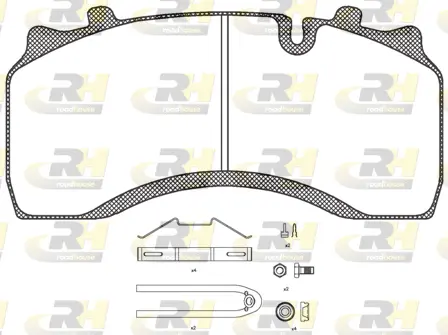 JSX 21032.30 ROADHOUSE Комплект тормозных колодок, дисковый тормоз (фото 1)