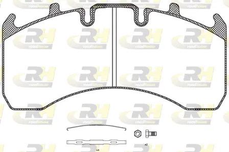 JSX 21156.00 ROADHOUSE Комплект тормозных колодок, дисковый тормоз (фото 1)