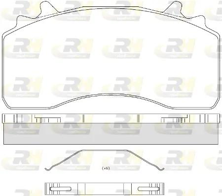 JSX 21526.00 ROADHOUSE Комплект тормозных колодок, дисковый тормоз (фото 1)