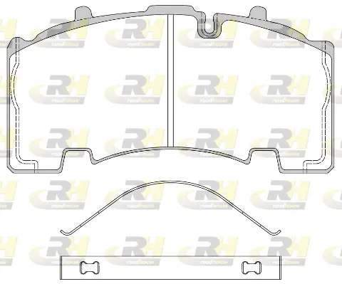 JSX 21555.00 ROADHOUSE Комплект тормозных колодок, дисковый тормоз (фото 1)