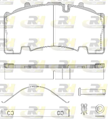 JSX 21555.80 ROADHOUSE Комплект тормозных колодок, дисковый тормоз (фото 1)