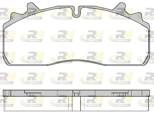 JSX 21726.00 ROADHOUSE Комплект тормозных колодок, дисковый тормоз (фото 1)