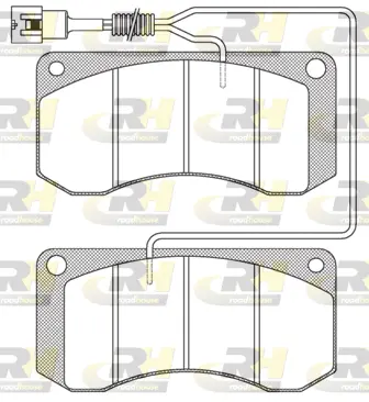 JSX 2258.41 ROADHOUSE Комплект тормозных колодок, дисковый тормоз (фото 1)