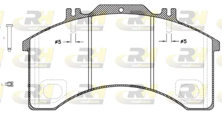 JSX 2497.30 ROADHOUSE Комплект тормозных колодок, дисковый тормоз (фото 1)