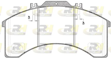 JSX 2498.00 ROADHOUSE Комплект тормозных колодок, дисковый тормоз (фото 1)