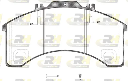 JSX 2498.30 ROADHOUSE Комплект тормозных колодок, дисковый тормоз (фото 1)