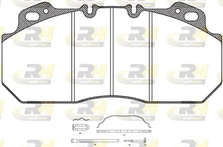 JSX 2622.30 ROADHOUSE Комплект тормозных колодок, дисковый тормоз (фото 1)