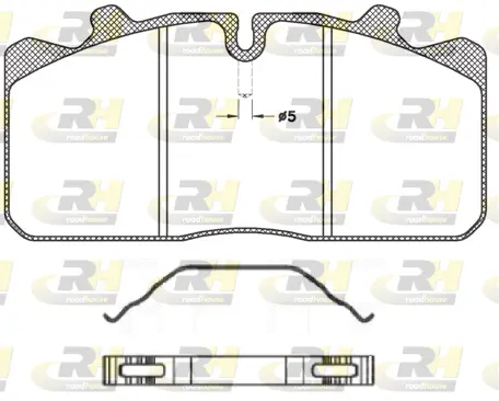 JSX 2658.00 ROADHOUSE Комплект тормозных колодок, дисковый тормоз (фото 1)