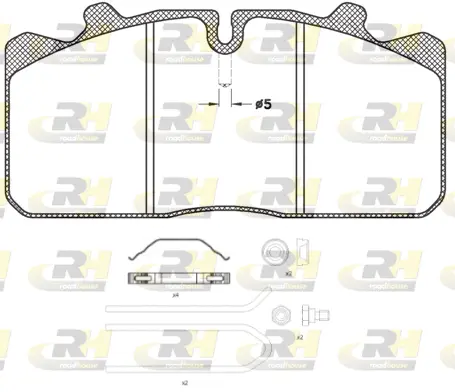 JSX 2658.30 ROADHOUSE Комплект тормозных колодок, дисковый тормоз (фото 1)