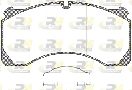 JSX 2847.00 ROADHOUSE Комплект тормозных колодок, дисковый тормоз (фото 1)