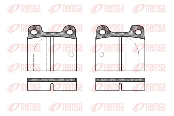 0003.00 REMSA Комплект тормозных колодок, дисковый тормоз (фото 1)