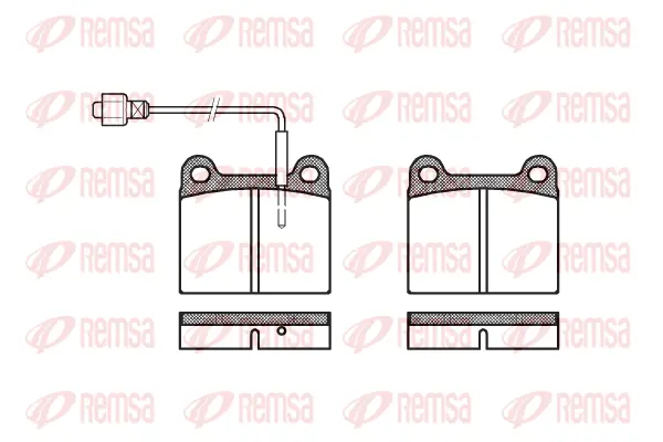 0006.02 REMSA Комплект тормозных колодок, дисковый тормоз (фото 1)