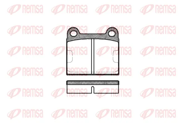 0006.60 REMSA Комплект тормозных колодок, дисковый тормоз (фото 1)