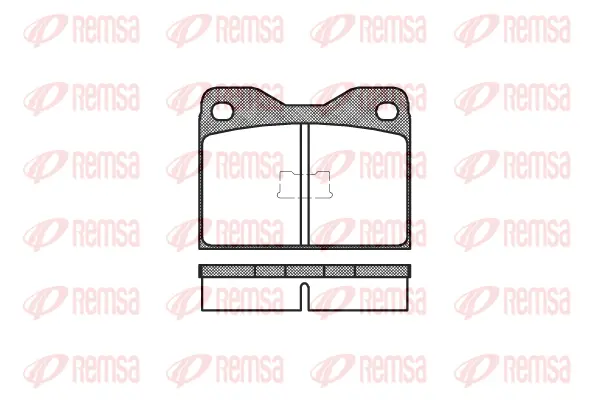 0008.10 REMSA Комплект тормозных колодок, дисковый тормоз (фото 1)