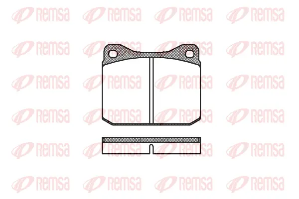 0010.10 REMSA Комплект тормозных колодок, дисковый тормоз (фото 1)