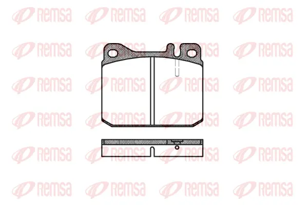 0010.20 REMSA Комплект тормозных колодок, дисковый тормоз (фото 1)