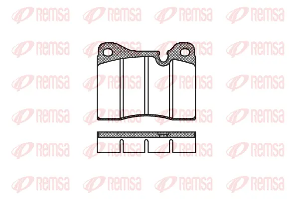 0011.20 REMSA Комплект тормозных колодок, дисковый тормоз (фото 1)