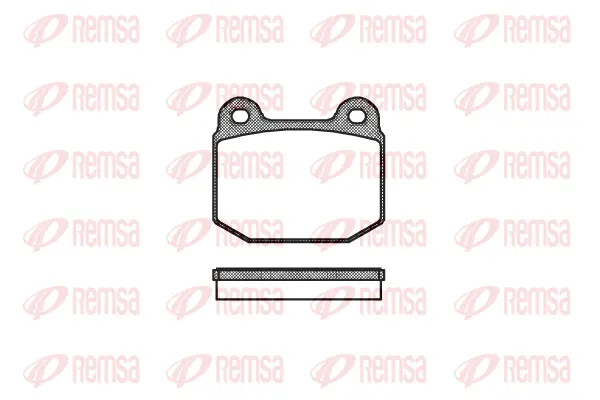 0014.20 REMSA Комплект тормозных колодок, дисковый тормоз (фото 1)