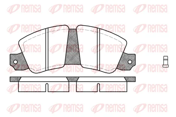 0023.02 REMSA Комплект тормозных колодок, дисковый тормоз (фото 1)