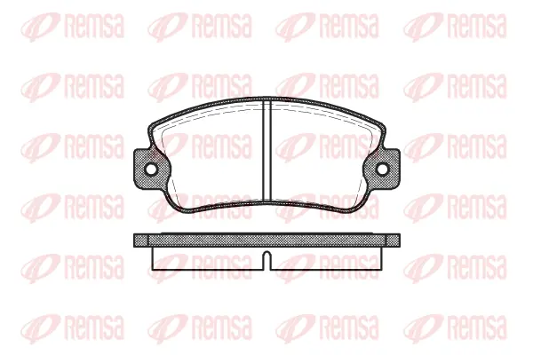 0025.20 REMSA Комплект тормозных колодок, дисковый тормоз (фото 1)