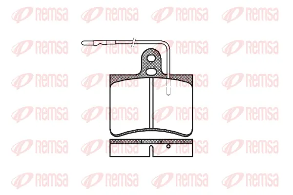 0033.14 REMSA Комплект тормозных колодок, дисковый тормоз (фото 1)