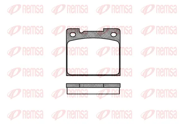 0039.30 REMSA Комплект тормозных колодок, дисковый тормоз (фото 1)