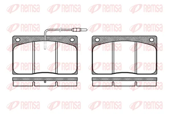 0044.02 REMSA Комплект тормозных колодок, дисковый тормоз (фото 1)