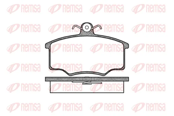 0046.00 REMSA Комплект тормозных колодок, дисковый тормоз (фото 1)