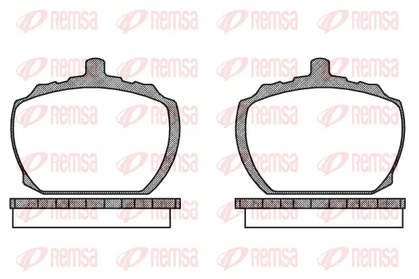 0058.10 REMSA Комплект тормозных колодок, дисковый тормоз (фото 1)