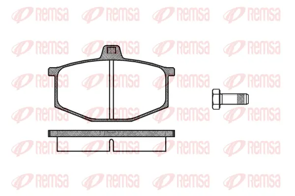 0060.00 REMSA Комплект тормозных колодок, дисковый тормоз (фото 1)