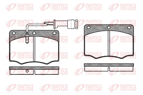 0064.02 REMSA Комплект тормозных колодок, дисковый тормоз (фото 1)